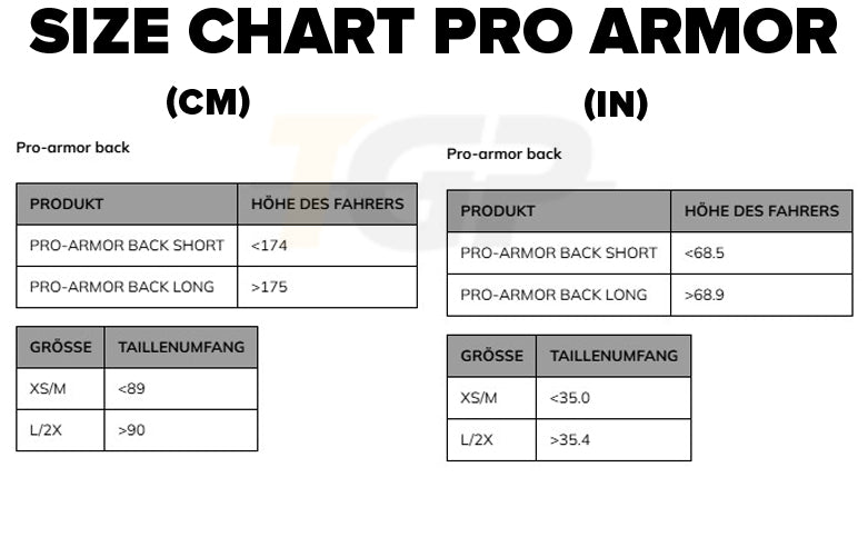 Back Protector di Back Protector Back Short 2.0 - altezza 