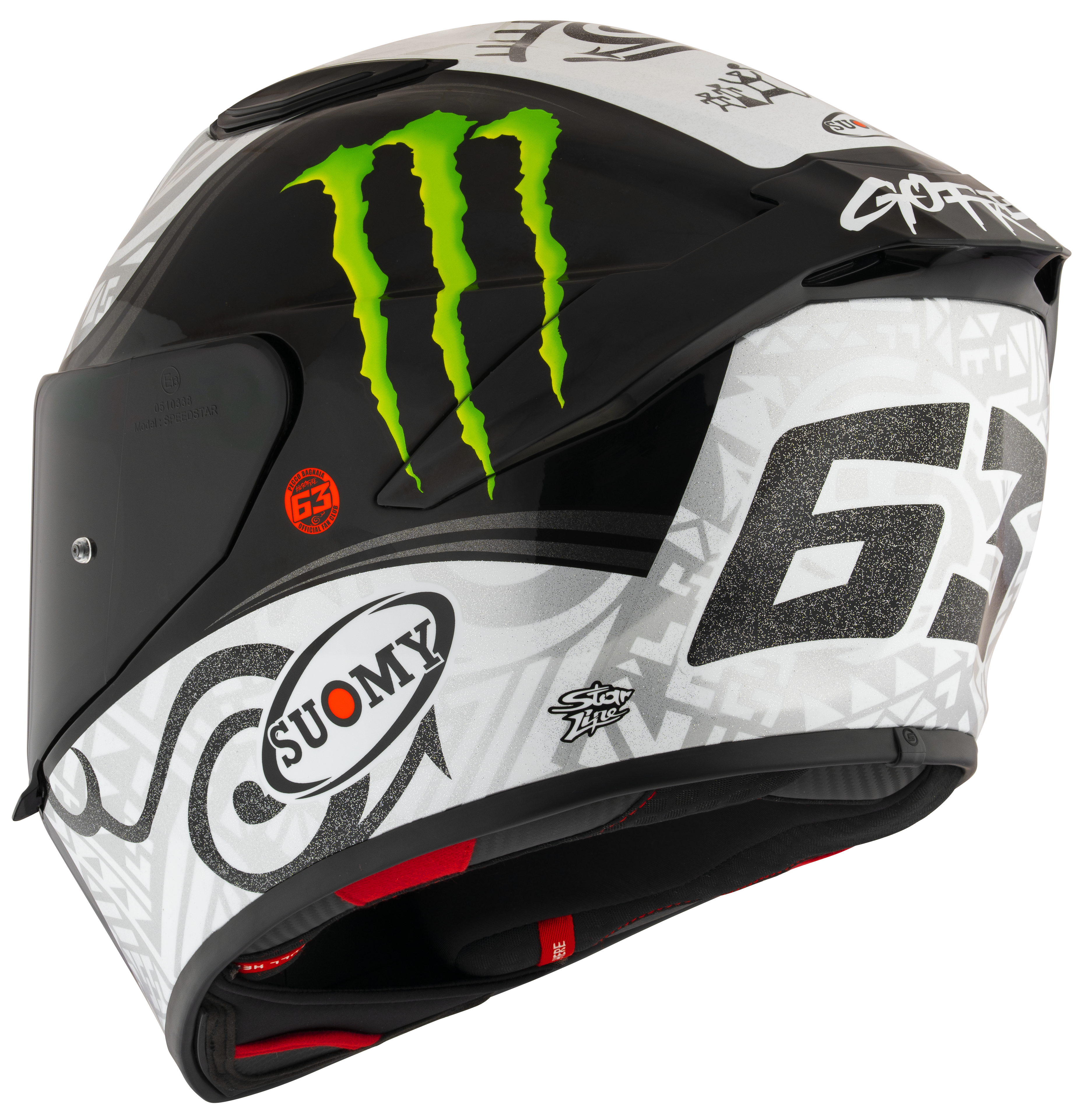 SUOME TRACK-1 HELM FRANCESCO PECCO BAGNAIA Test invernale 2023 Replica K6T10015