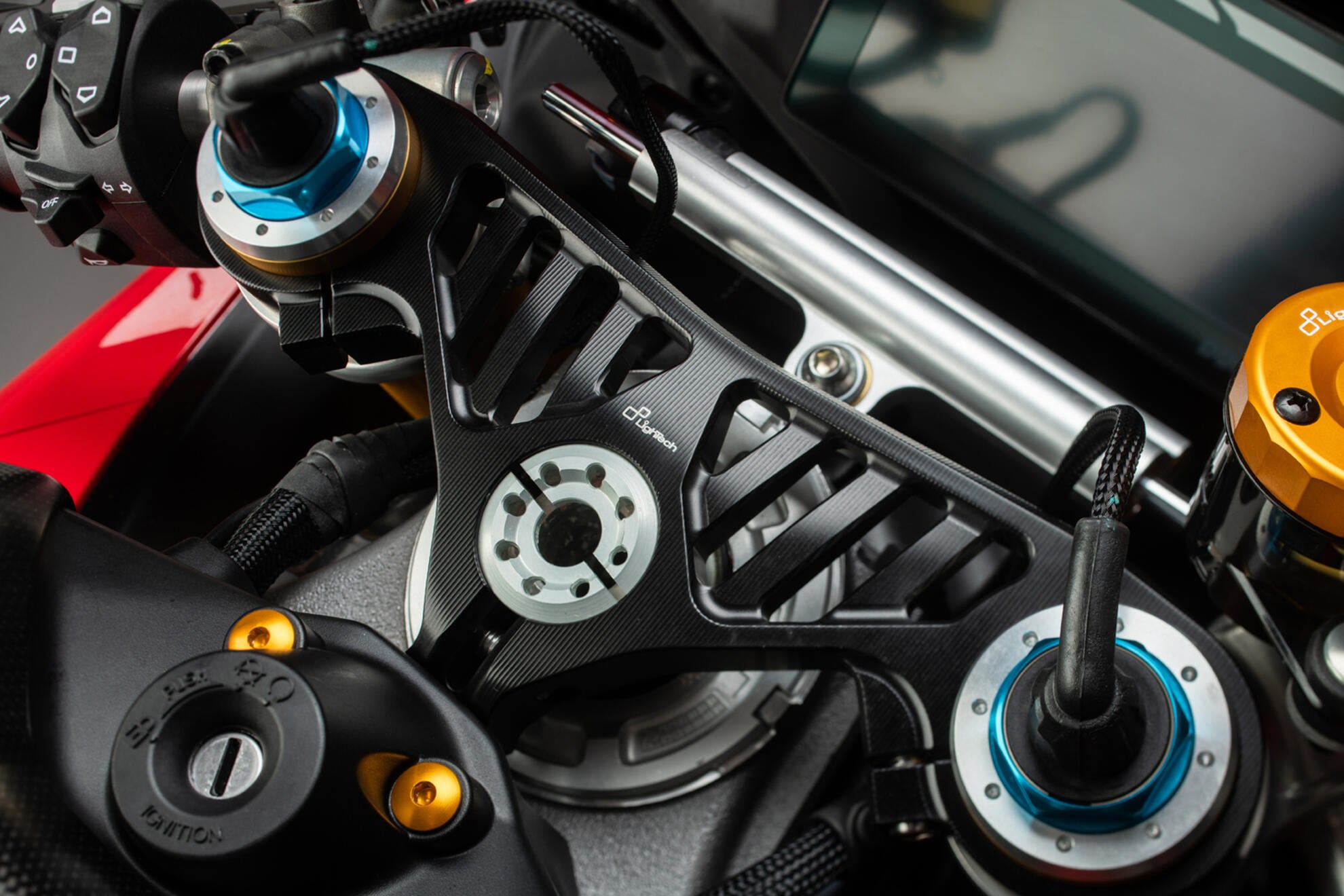 Gabel Bridge (in alto) Lightch Ducati Panigale V4/S (2025) TCADU002NER