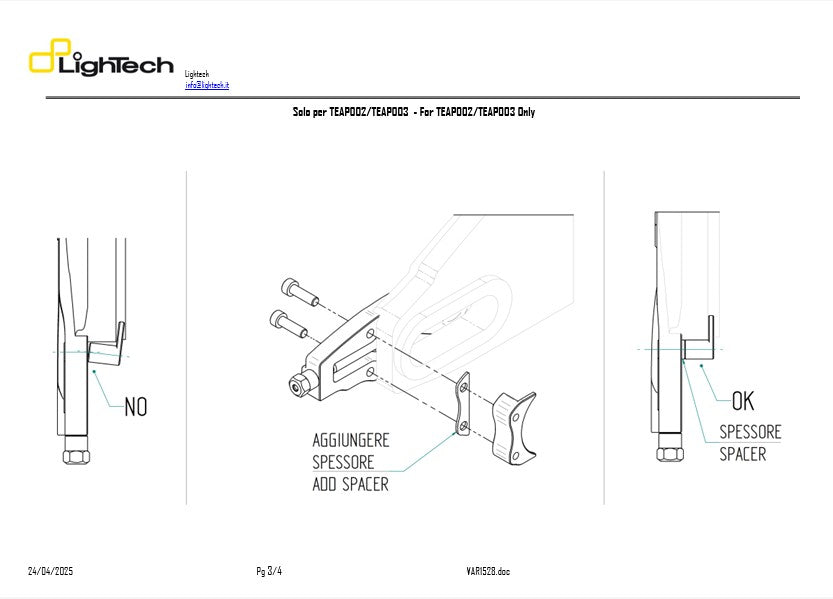 Tenditore a catena Lightch BMW S1000RR K46 (09-18) TEBM002