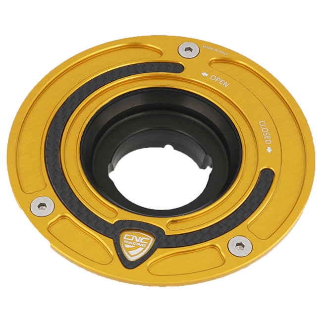 Tappo serbatoio con flangia in carbonio CNC Racing Ducati Panigale V4/S (2025) TSB01 