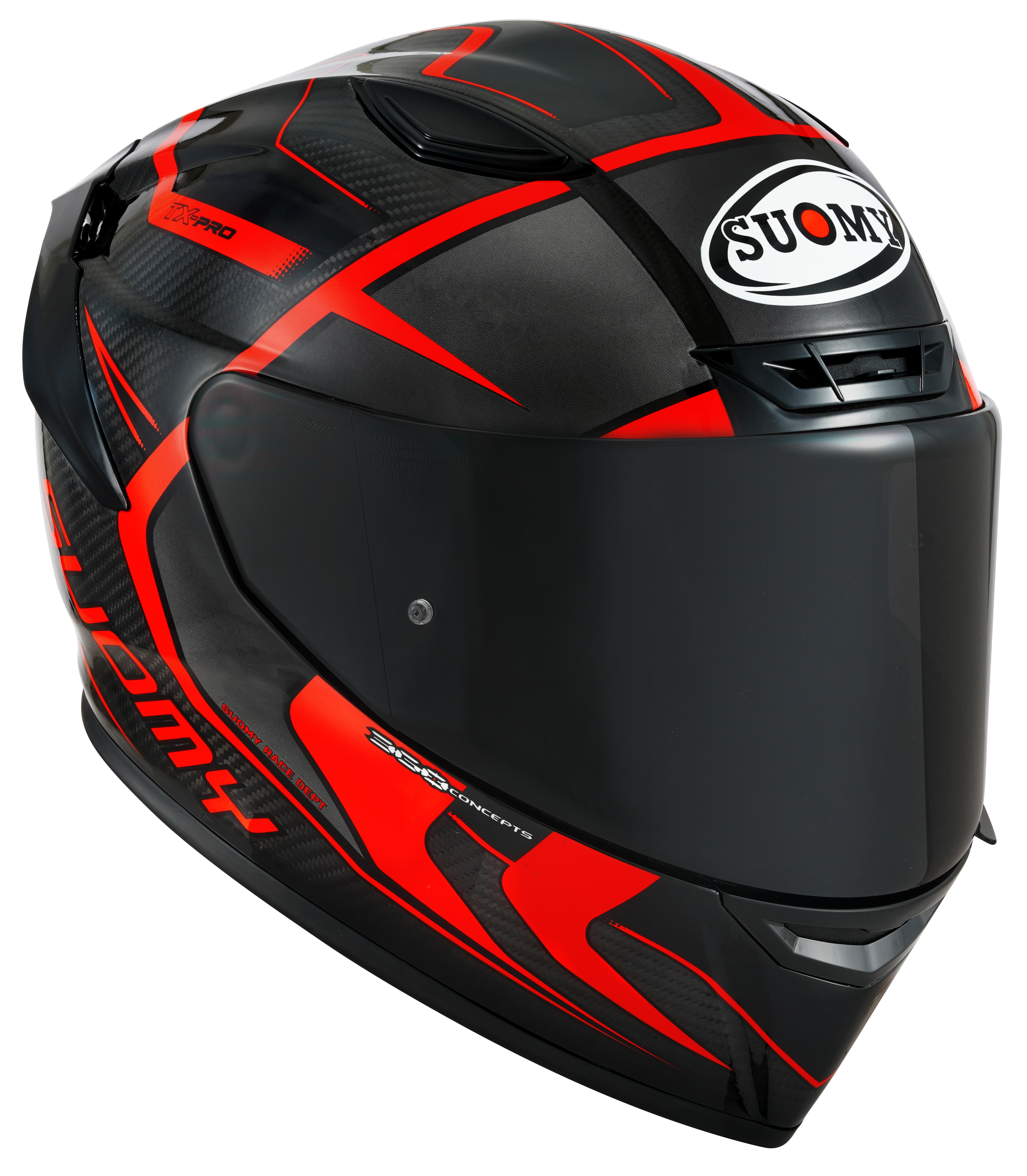 Casco Suomy TX-Pro Carbon Advance Rosso Fluo K6TX0003 