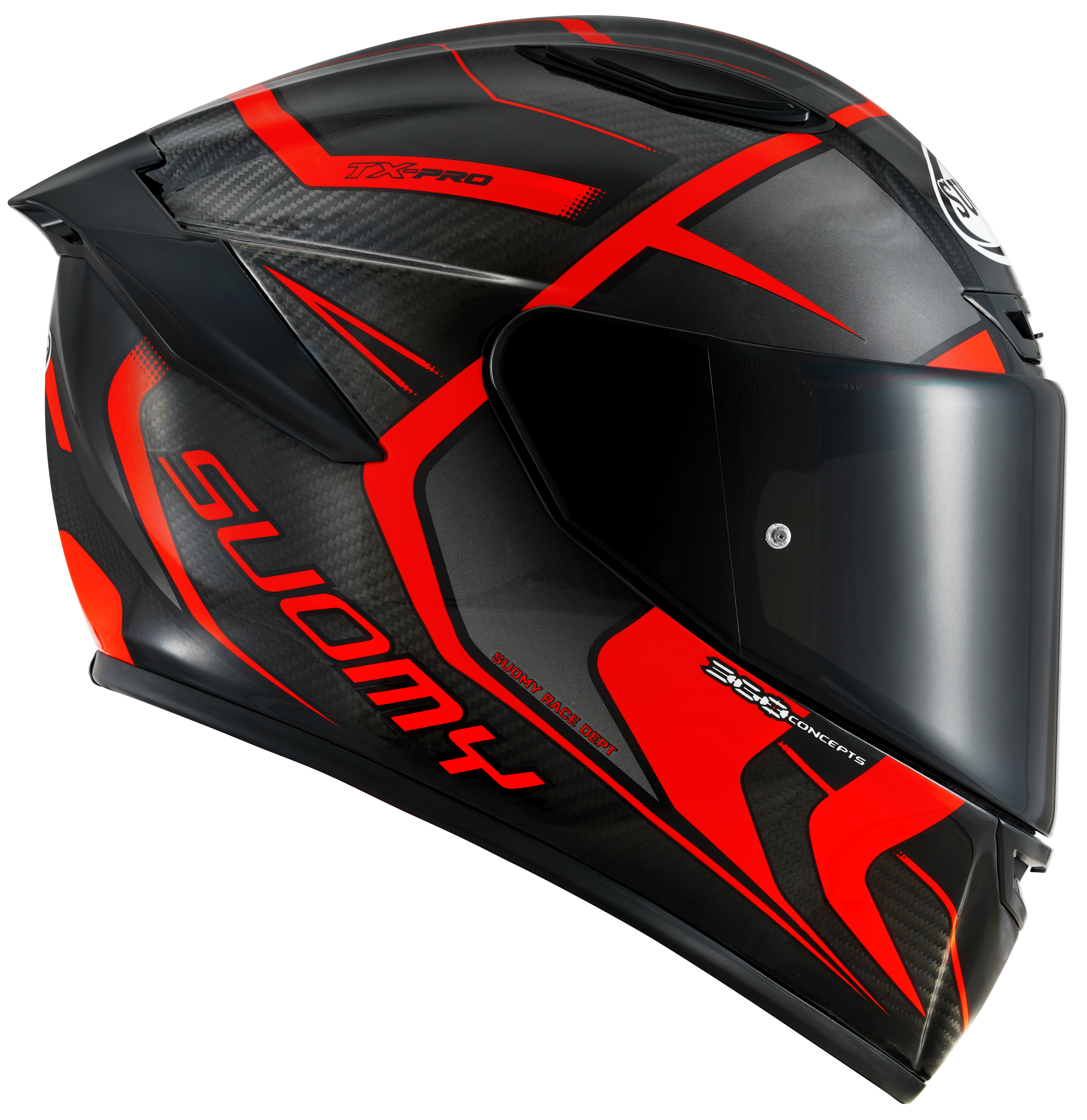 Casco Suomy TX-Pro Carbon Advance Rosso Fluo K6TX0003 