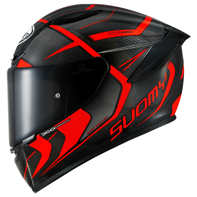 Casco Suomy TX-Pro Carbon Advance Rosso Fluo K6TX0003 