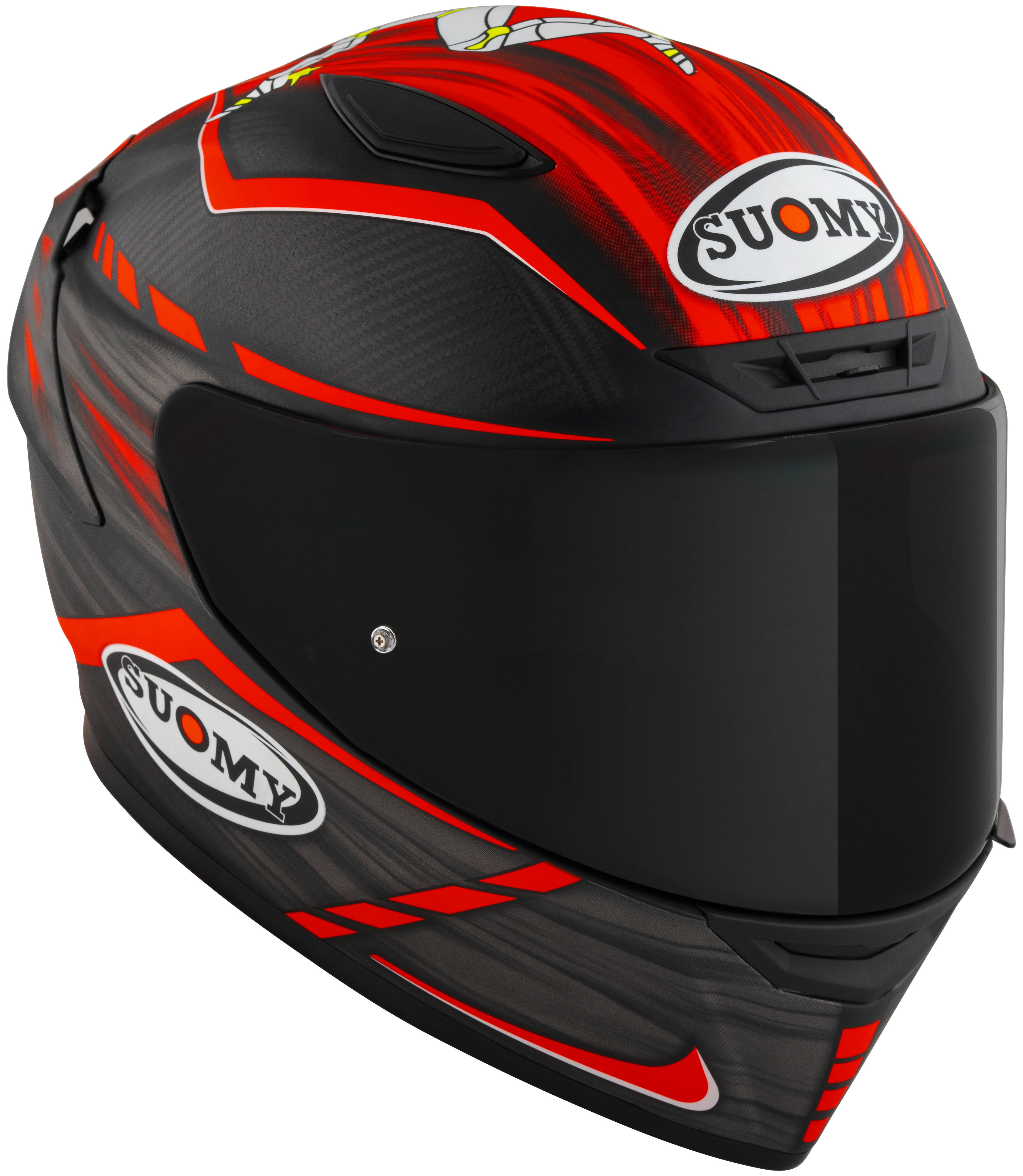 Casco Suomy TX-Pro Carbon Johnson Replica Rosso Opaco K6TX0010 