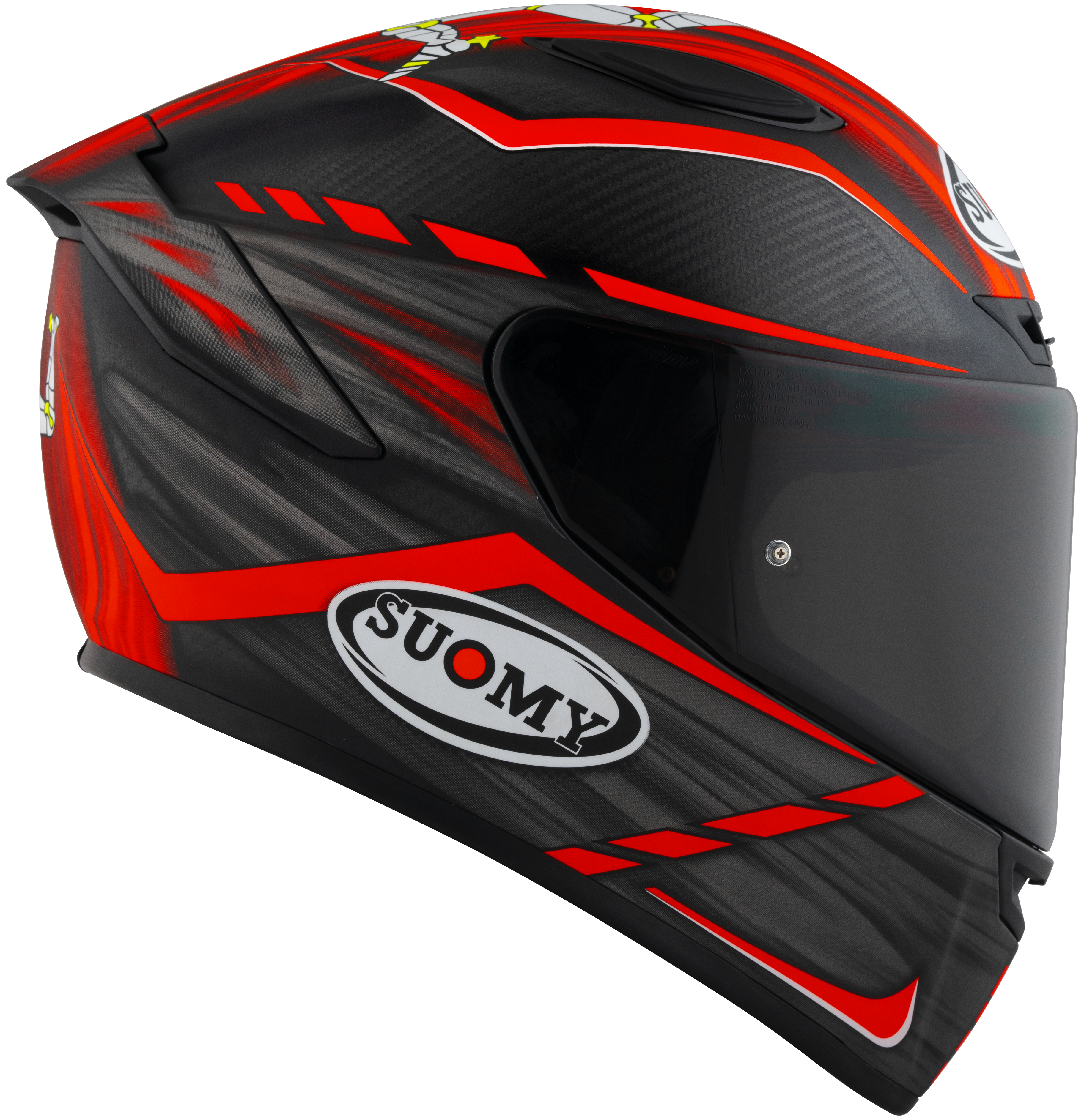 Casco Suomy TX-Pro Carbon Johnson Replica Rosso Opaco K6TX0010 