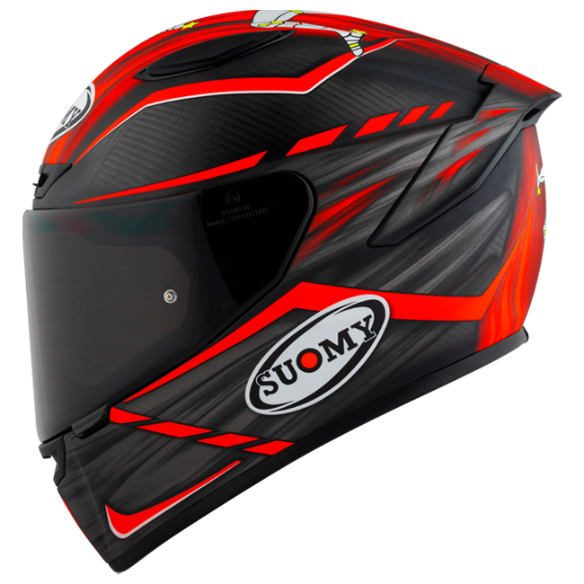 Casco Suomy TX-Pro Carbon Johnson Replica Rosso Opaco K6TX0010 