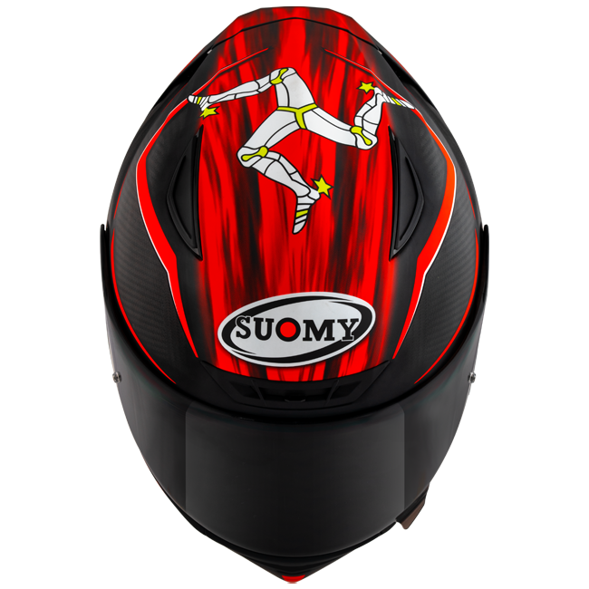Casco Suomy TX-Pro Carbon Johnson Replica Rosso Opaco K6TX0010 