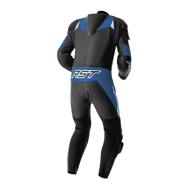 RST Tractech EVO D3O tuta intera Tuta in pelle – Tuta da gara perforata | Uomo | Nero/Blu | 103634 