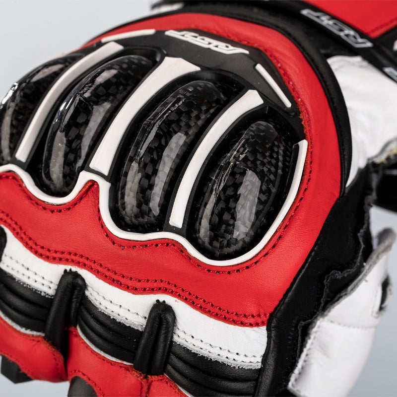 RST Tractech Evo 4 guanti in pelle per motociclette | Uomo | Rosso/Bianco/Nero | 102666 