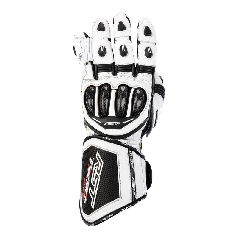 RST Tractech Evo 4 guanti in pelle per moto | Uomo | Bianco | 102666 
