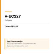 Akrapovic Endkappe Yamaha R1 (16-16) V-EC227 — Platzhalter, kein Herstellerfoto verfügbar