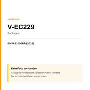 Akrapovic Endkappe BMW S1000RR (16-16) V-EC229 — Platzhalter, kein Herstellerfoto verfügbar