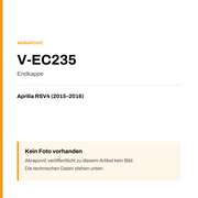 Akrapovic Endkappe Aprilia RSV4 (15-16) V-EC235 — Platzhalter, kein Herstellerfoto verfügbar