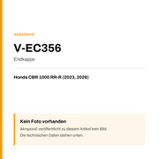 Akrapovic Endkappe Honda CBR 1000 RR-R (23-26) V-EC356 — Platzhalter, kein Herstellerfoto verfügbar