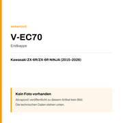 Akrapovic Endkappe Kawasaki ZX-6R / ZX-6R NINJA (15-26) V-EC70 — Platzhalter, kein Herstellerfoto verfügbar