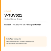 Akrapovic Geräuschdämpfer-Einsatz V-TUV021 — Platzhalter, kein Herstellerfoto verfügbar