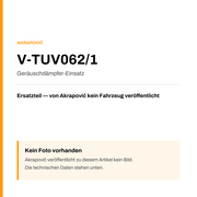 Akrapovic Geräuschdämpfer-Einsatz V-TUV062/1 — Platzhalter, kein Herstellerfoto verfügbar