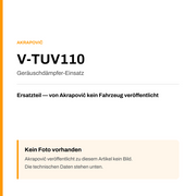 Akrapovic Geräuschdämpfer-Einsatz V-TUV110 — Platzhalter, kein Herstellerfoto verfügbar