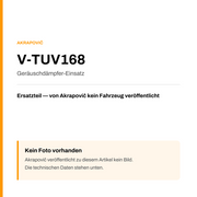 Akrapovic Geräuschdämpfer-Einsatz V-TUV168 — Platzhalter, kein Herstellerfoto verfügbar