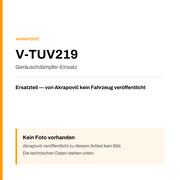 Akrapovic Geräuschdämpfer-Einsatz V-TUV219 — Platzhalter, kein Herstellerfoto verfügbar