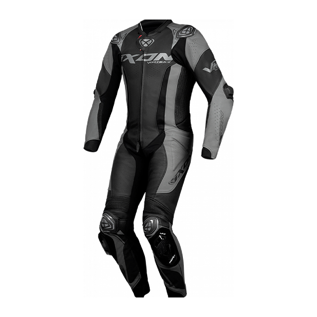 IXON Vortex 3 completo Tuta in pelle – Tuta da gara perforata | Uomo | Nero 
