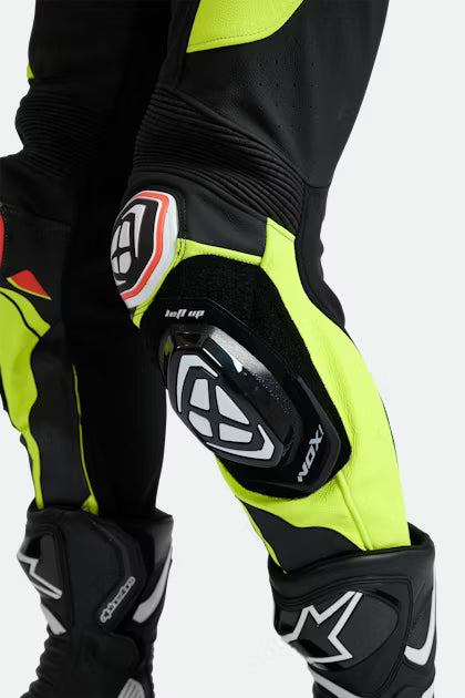 IXON Vortex 3 tuta intera Tuta in pelle – Tuta da gara traforata | Uomo | Nero/Giallo neon 