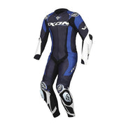 IXON Vortex 3 tuta intera Tuta in pelle – Tuta da gara perforata | Uomo | Bianco/Grigio/Blu 