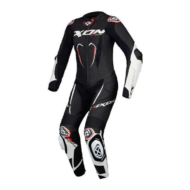 IXON Vortex 3 Lady Einteiler Tuta in pelle – Tuta da corsa forata | Donna | Bianco/Nero 