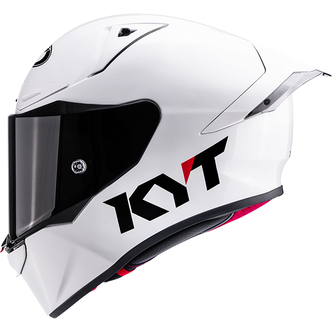 KYT R1R Casco da corsa Plain bianco lucido Y6R100W3 
