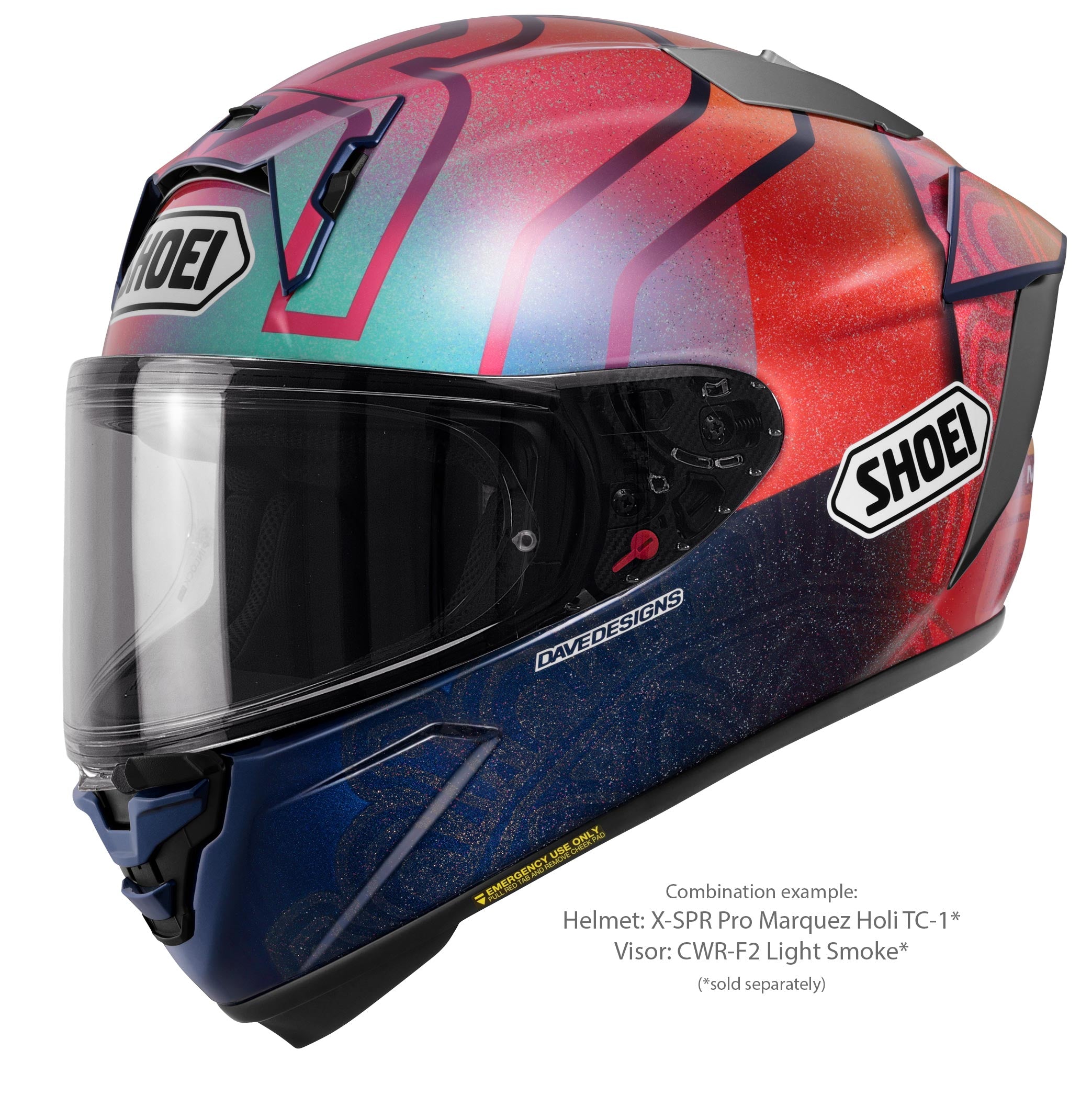 Shoei Visier X-Sppr Pro (CWR-F2PN) leggermente colorato