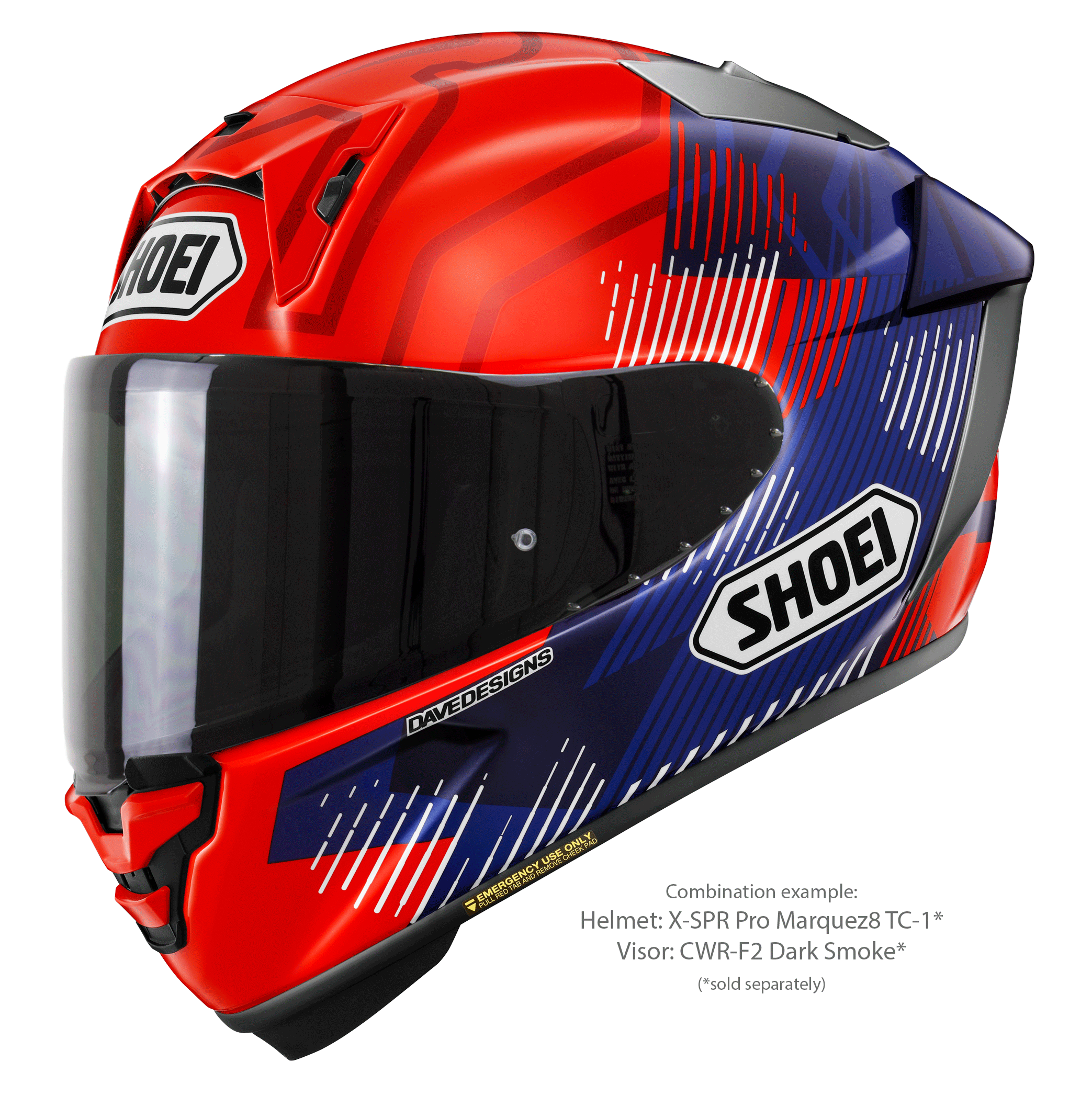 Shoei X-SPR Pro Helm Marquez8 TC-1 Marc Márquez Replica 2024