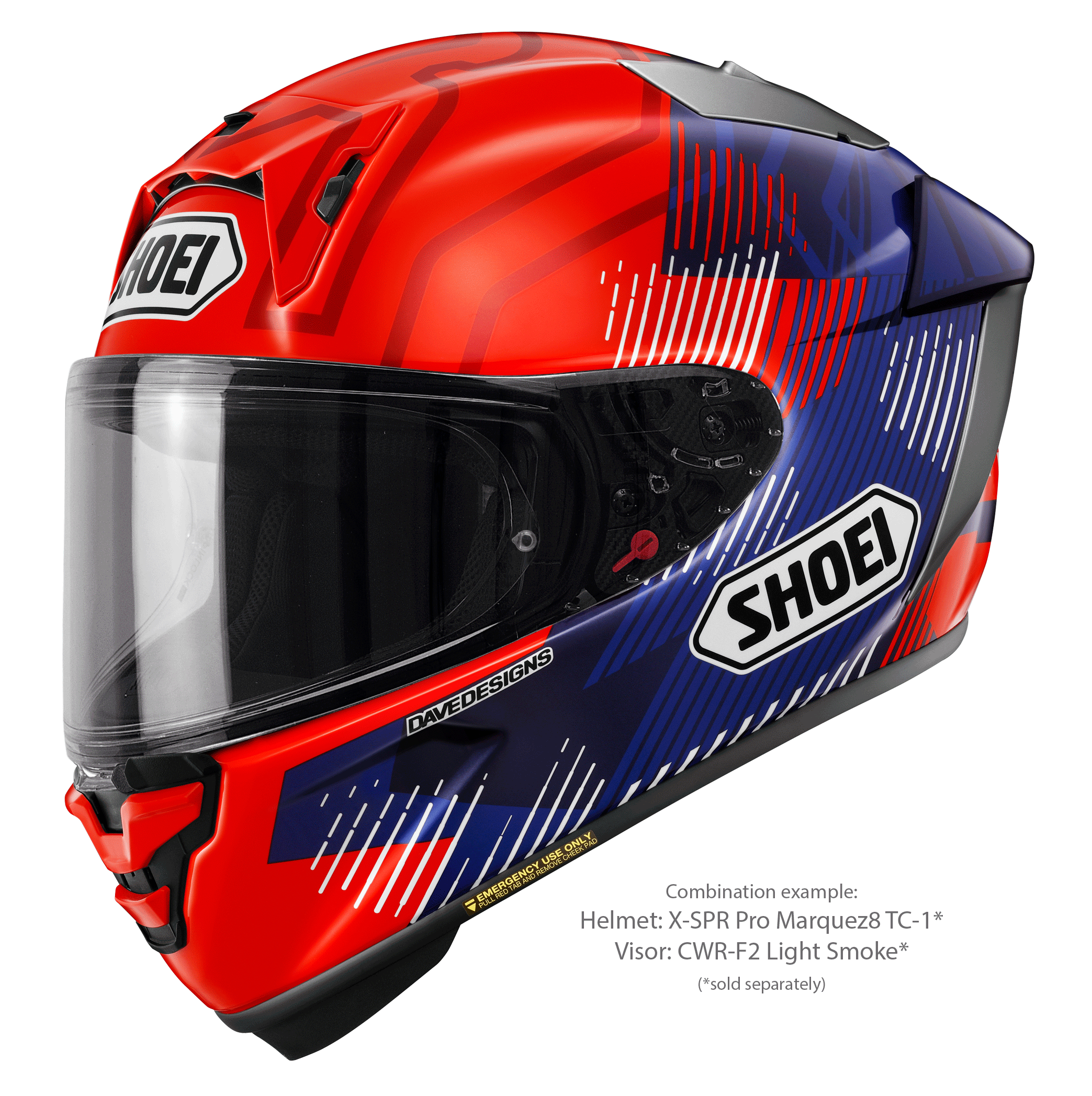 Shoei X-SPR Pro Helm Marquez8 TC-1 Marc Márquez Replica 2024