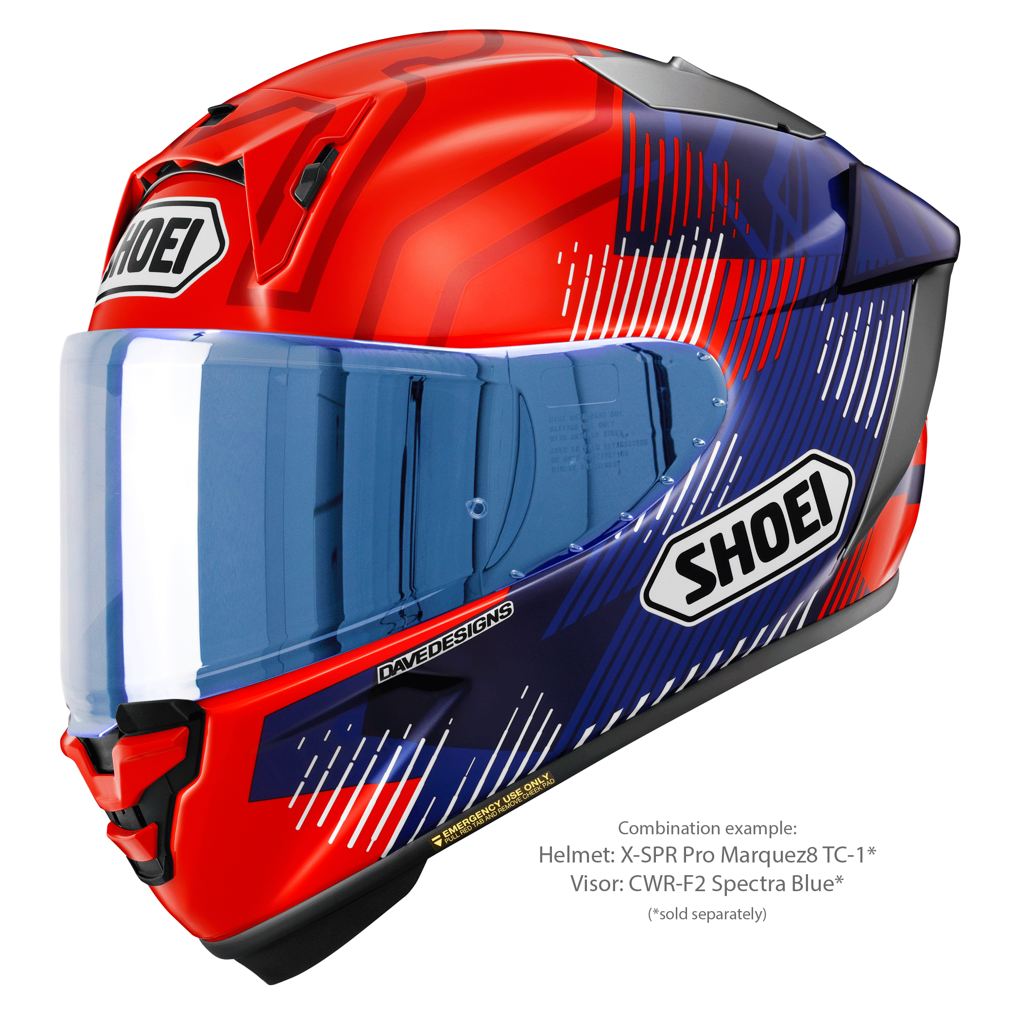 Shoei X-SPR Pro Helm Marquez8 TC-1 Marc Márquez Replica 2024
