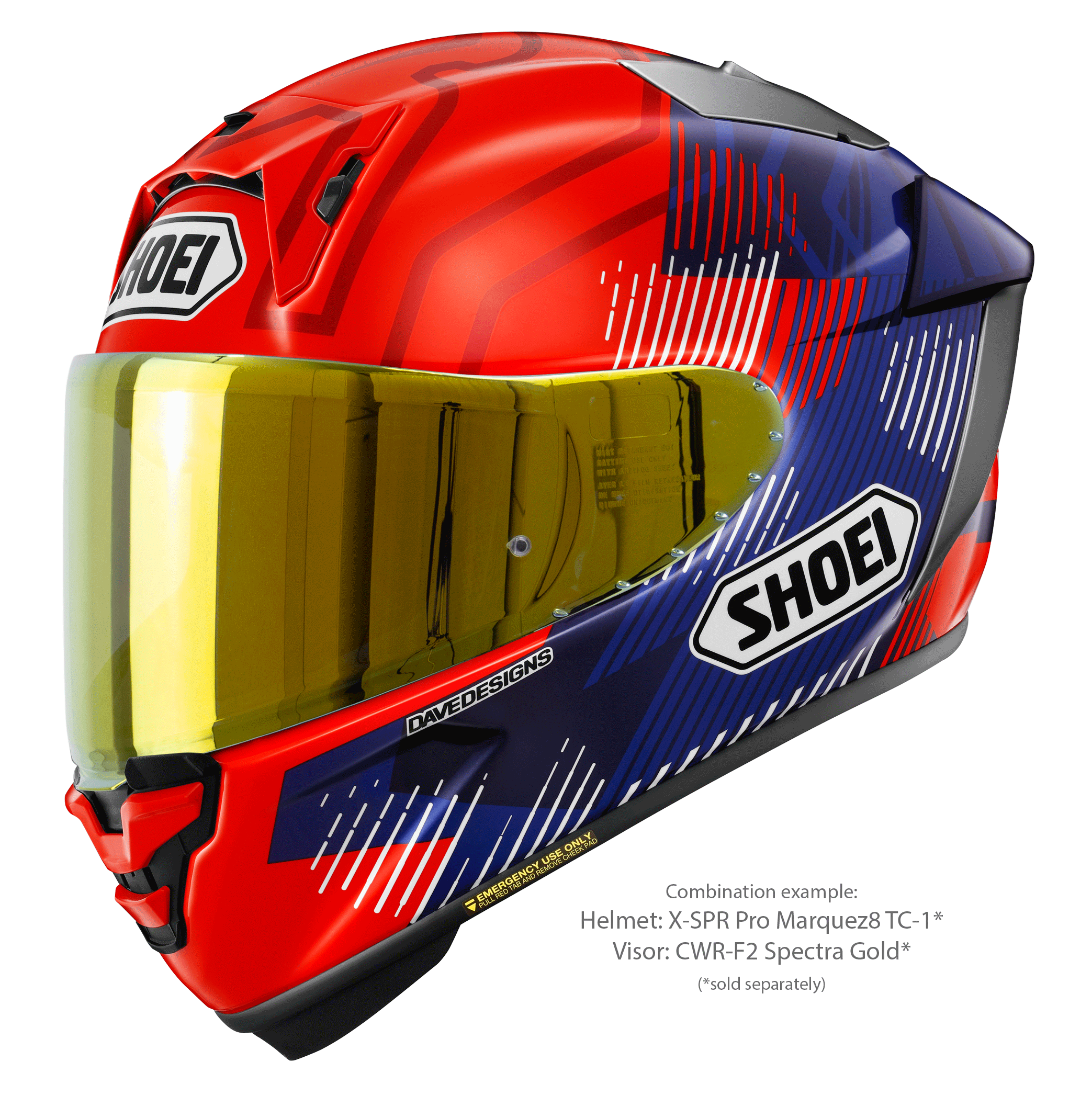 Shoei X-SPR Pro Helm Marquez8 TC-1 Marc Márquez Replica 2024