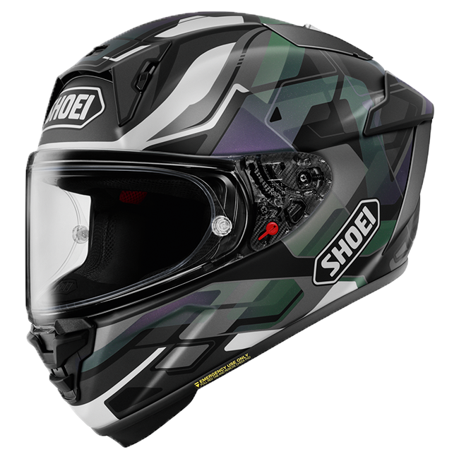 Casco Shoei X-SPR PRO Valion TC-5 Verde scuro / Grigio / Viola 