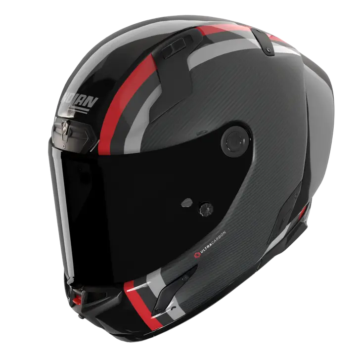 Nolan X-804 RS Casco Ultra Carbon Gemini Nero/Rosso/Antracite 364 