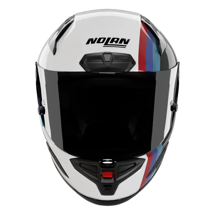 Nolan X-804 RS Casco Ultra Carbon Gemini Bianco/Blu/Rosso 365 