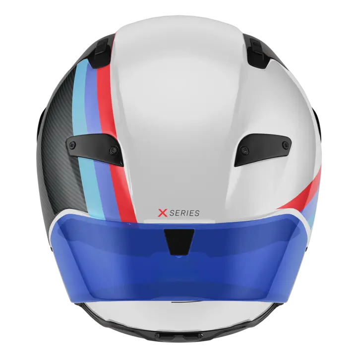 Nolan X-804 RS Casco Ultra Carbon Gemini Bianco/Blu/Rosso 365 