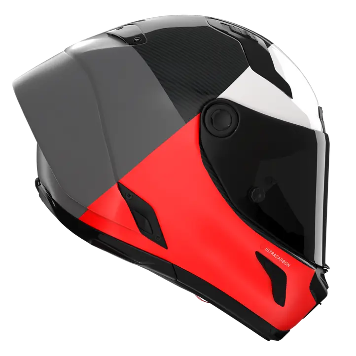 Nolan X-804 RS Casco Ultra Carbon Blocco Rosso/Bianco 369 