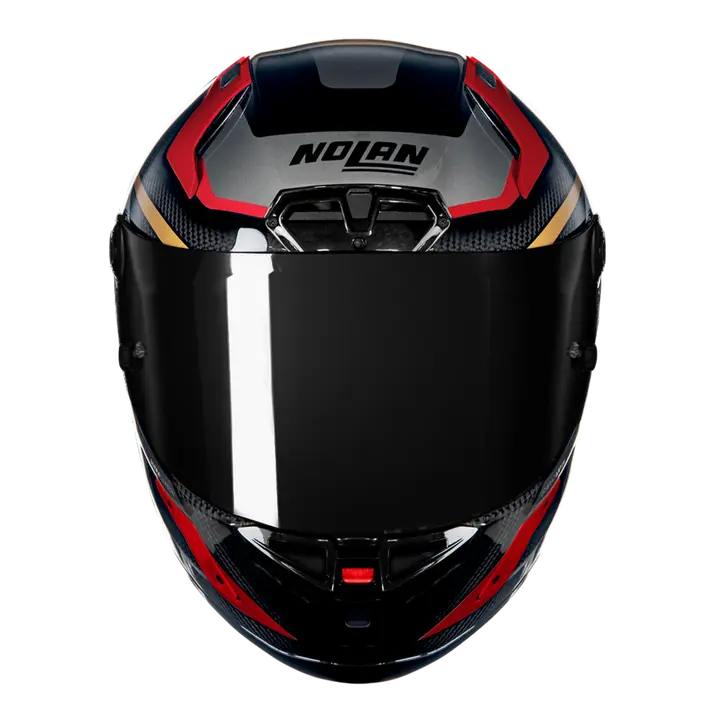 Nolan X-804 RS Casco Ultra Carbon Lesmo Rosso/Grigio/Oro 362 