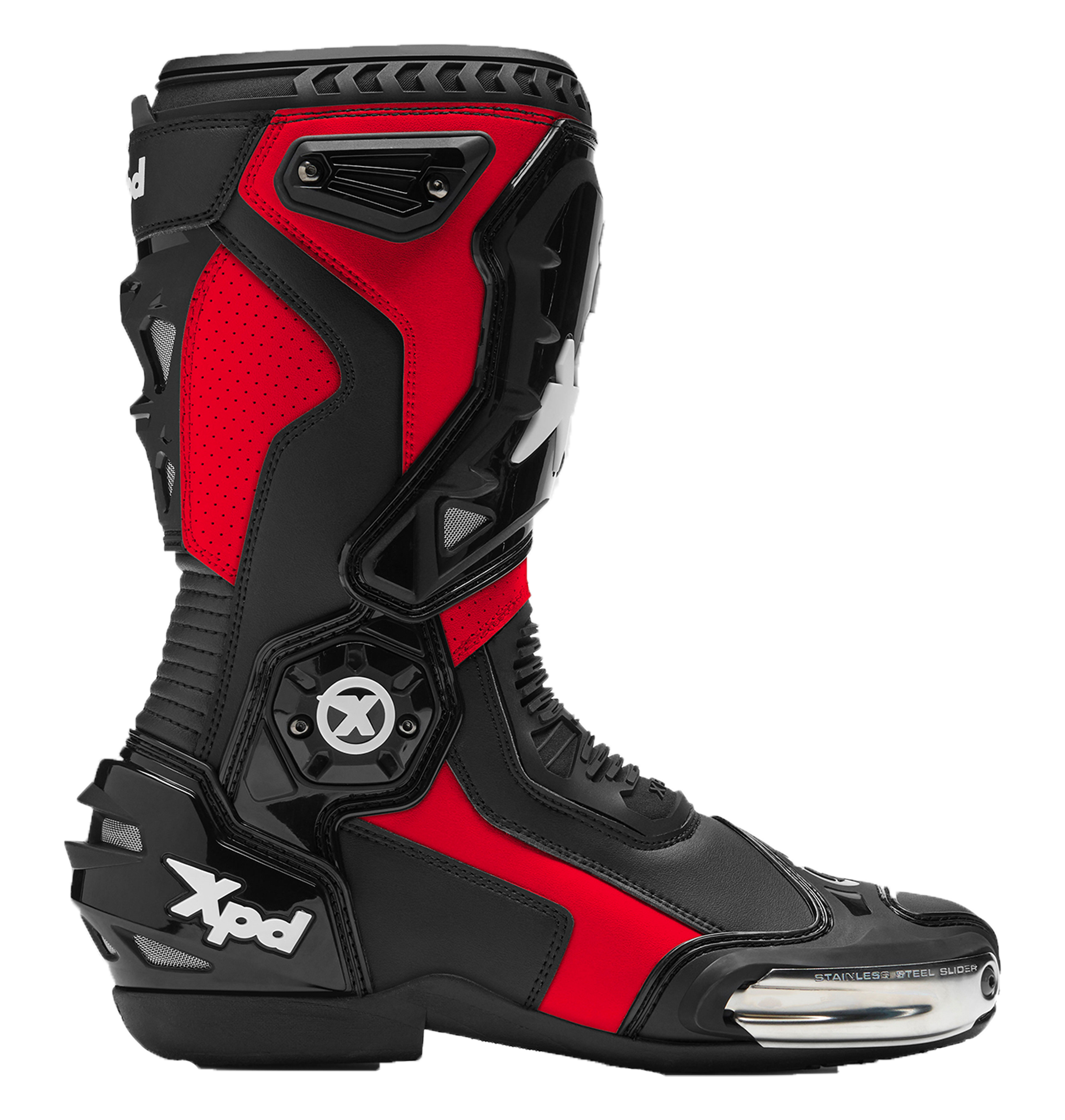 XPD XP6-S stivali da moto | Uomo | Rosso/Nero 