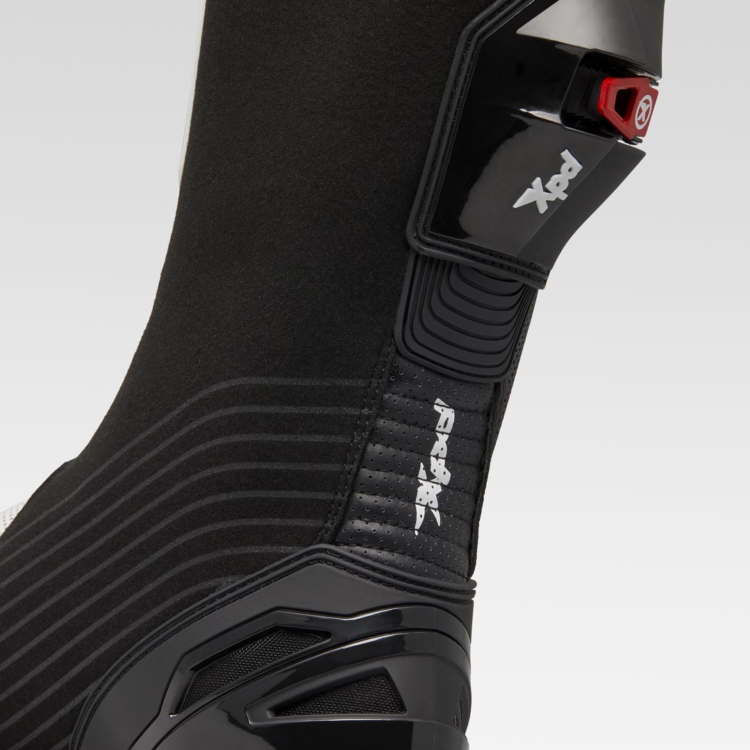 XPD XP9-R AIR stivali da moto perforati per racing e strada | Uomo | Bianco/Nero 