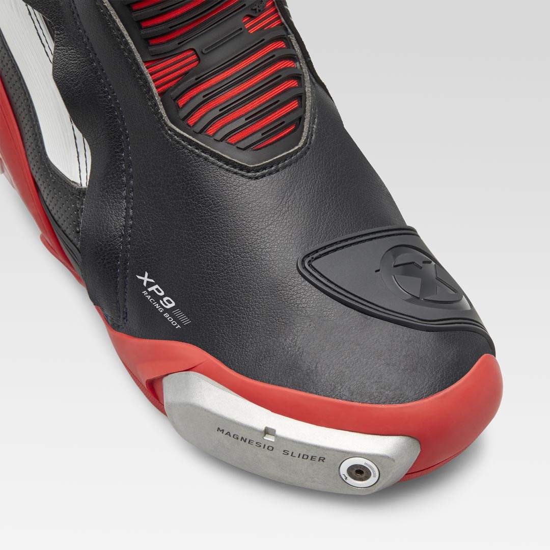 Stivali da moto XPD XP9-S Racing e Strada | Uomo | Nero/Rosso 