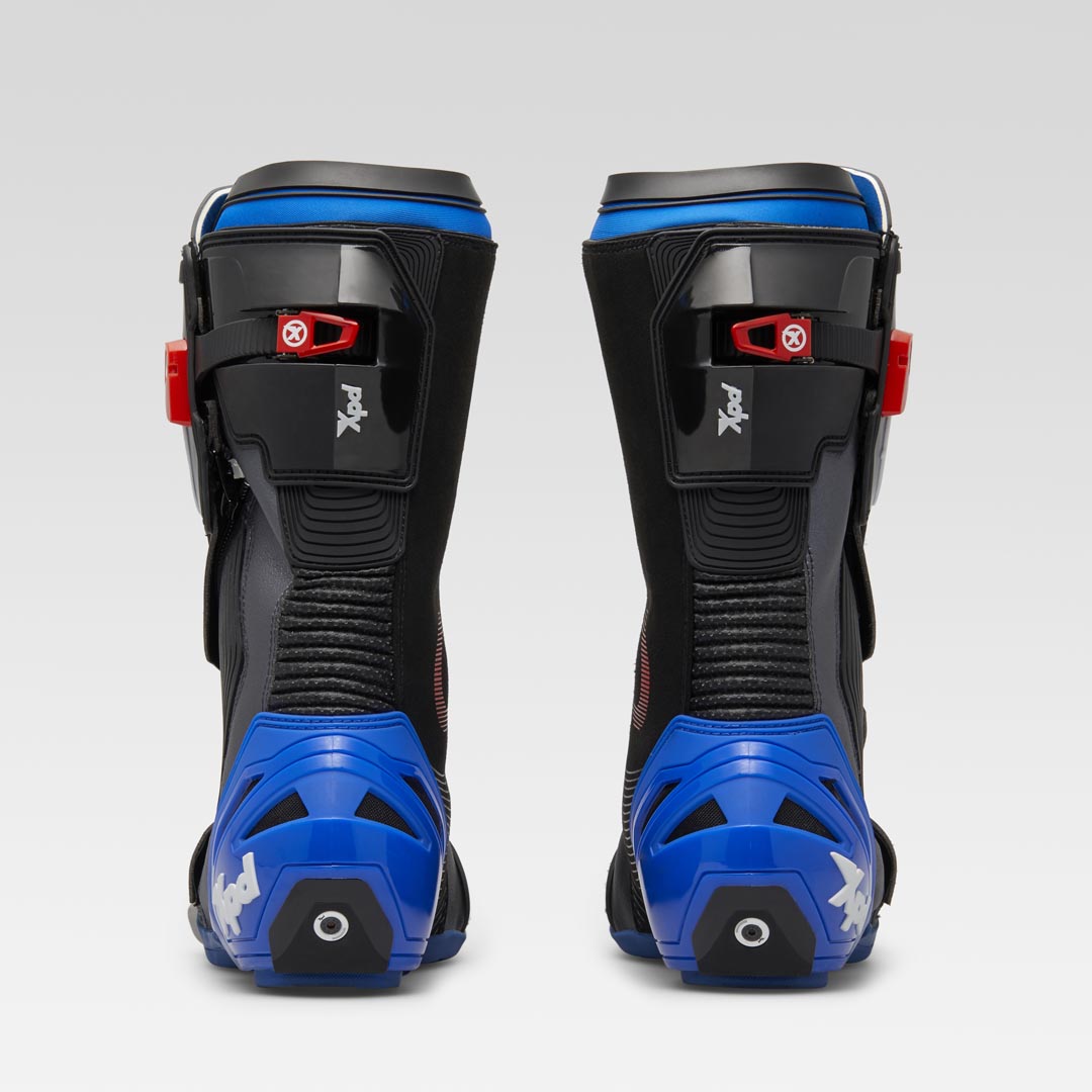 Stivali da moto XPD XP9-S Racing e Strada | Uomo | Nero/Blu 