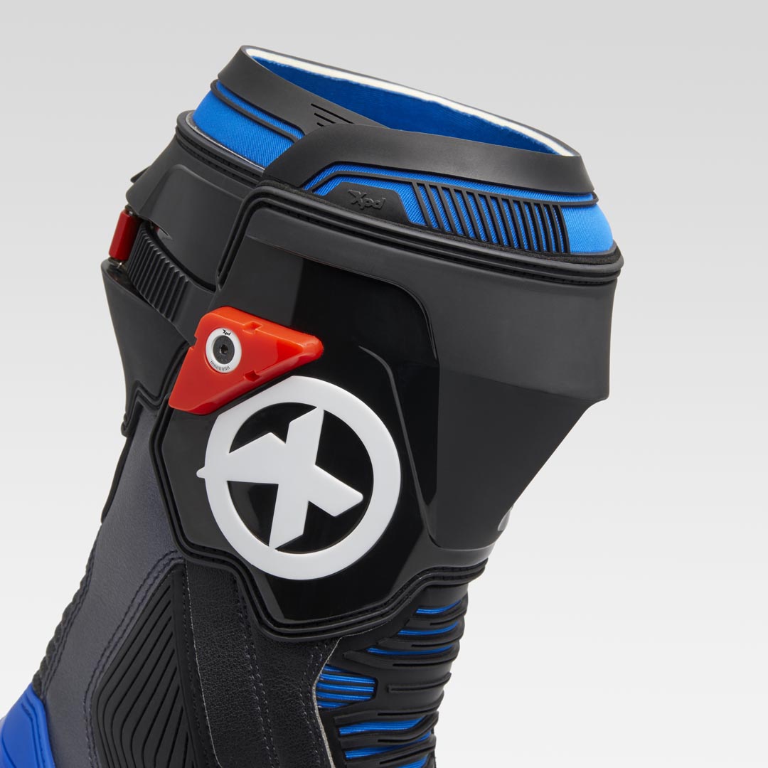 Stivali da moto XPD XP9-S Racing e Strada | Uomo | Nero/Blu 