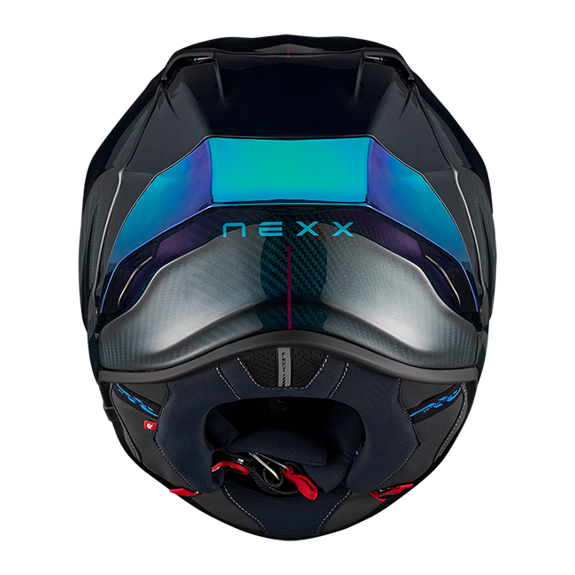 Nexx X.R3R Casco Hadal Carbon Blu Turchese 01XR323511782 
