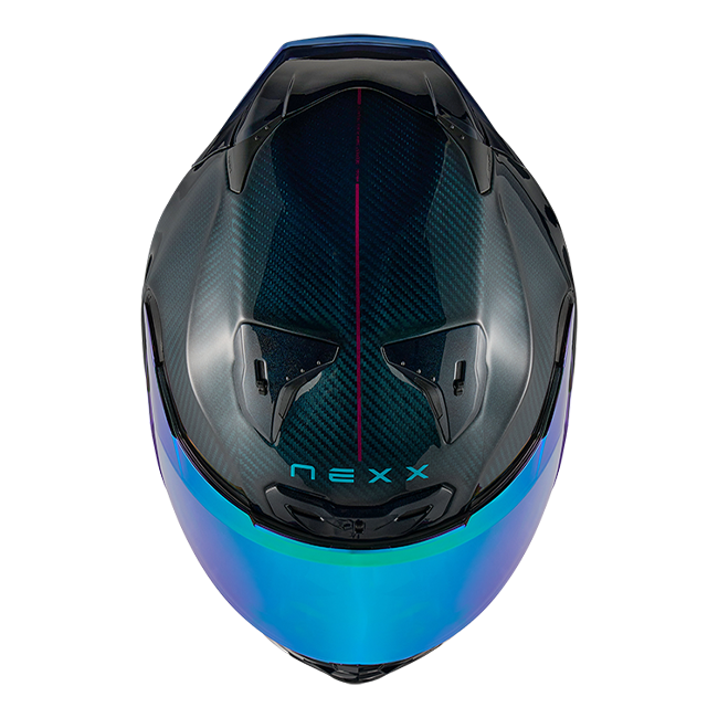 Nexx X.R3R Casco Hadal Carbon Blu Turchese 01XR323511782 