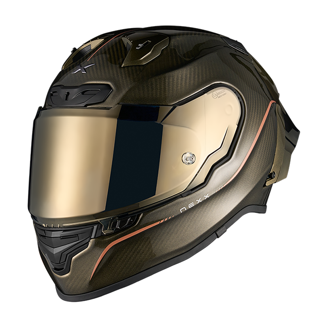 Nexx X.R3R Casco Hagibis Carbon Gold 01XR323374096 