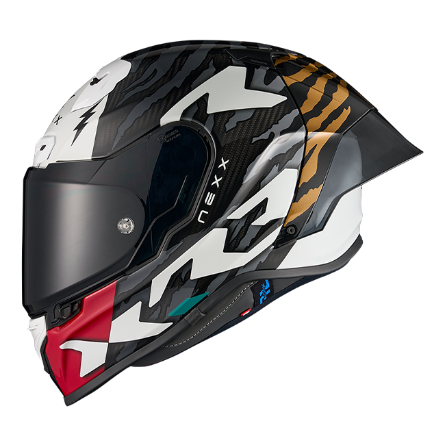 Nexx X.R3R Casco Ziger Carbon Grigio Oro 01XR323513378 